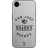 NHL San Jose Sharks Black Text iPhone 16e Skin